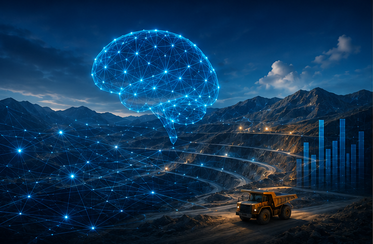 Open-pit mining integrated with AI and data-driven exploration